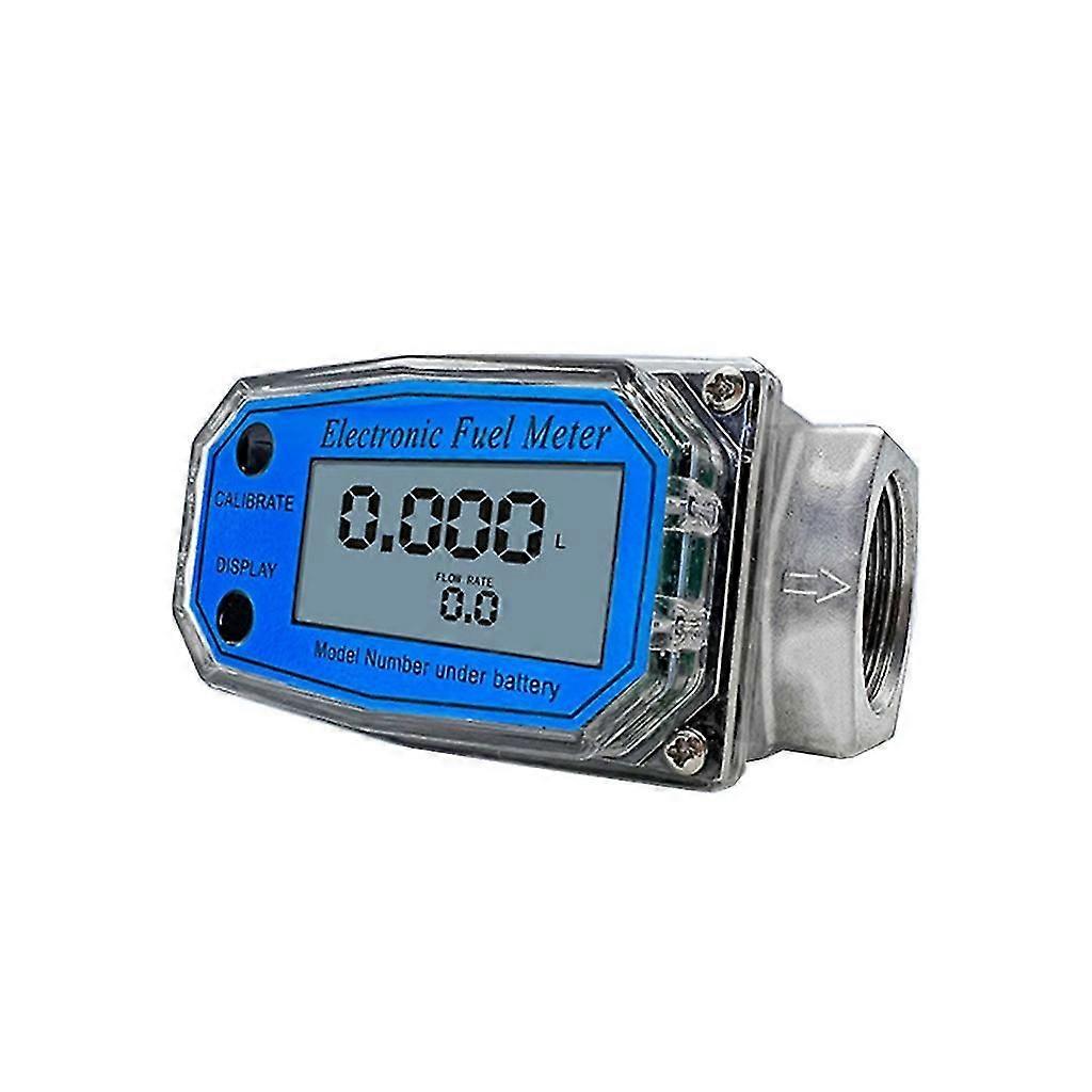 Flowmeter 1/2/2.5/3in Liquid Flow Sensor Meter Electronic Turbine- Flow Meter