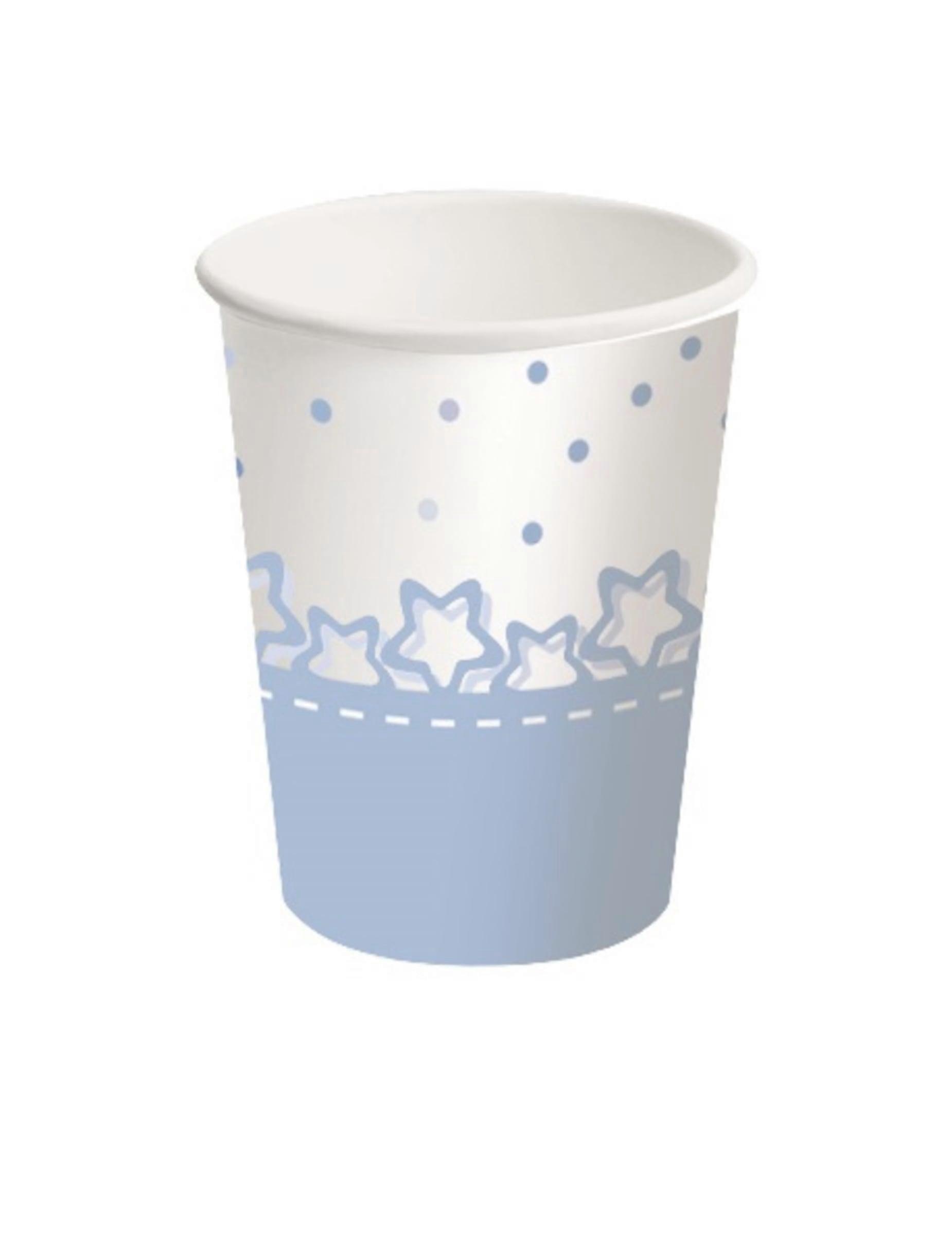 8 Gobelets em caixa étoiles bleues 250 ml