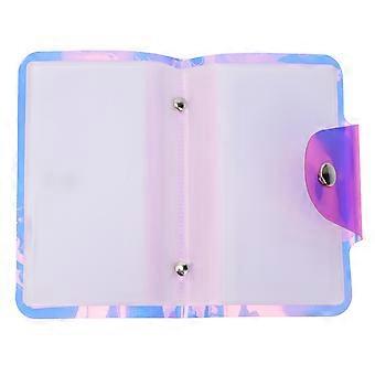Beautiful Pink Nail Stamp Plate Holder for Storage 20 Slots Rectangle Case