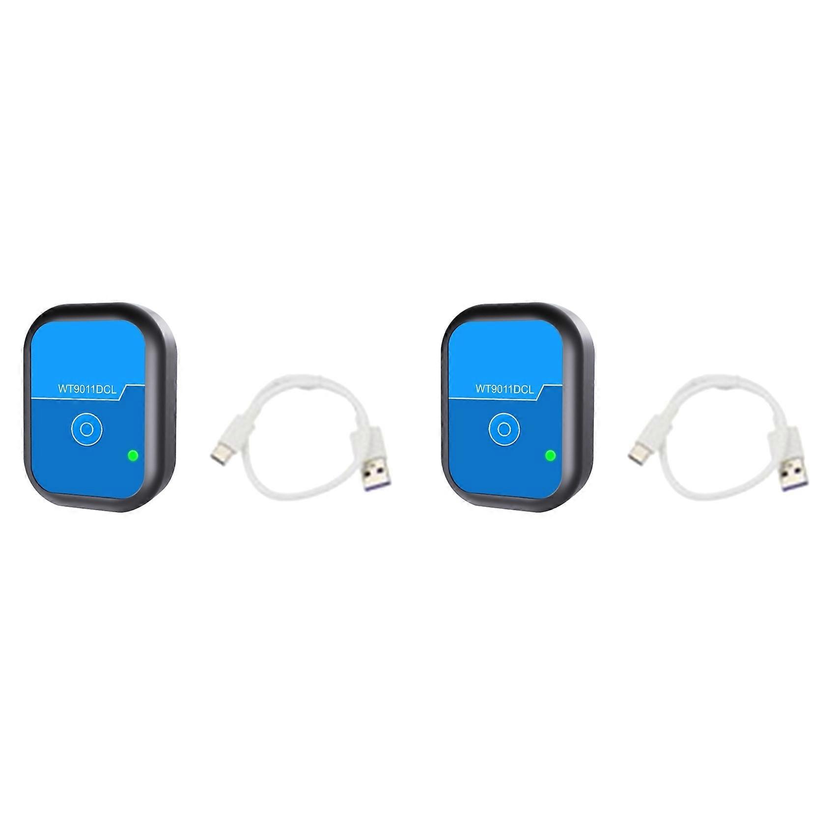 2X WT9011DCL-BT50 Bluetooth 5.0 Accelerometer Gyroscope Electronic Compass and 50m Range Magnetometer Sensor