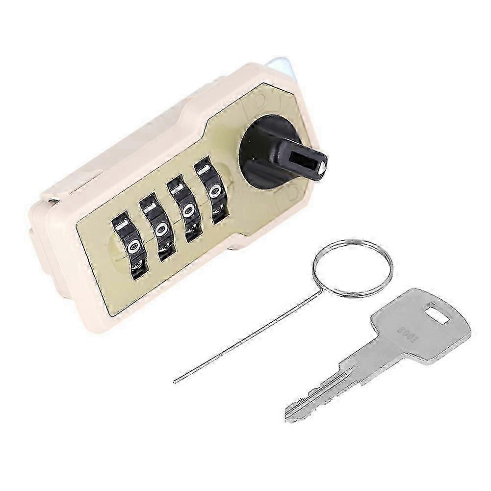 4 Digit Code Combination Cam Cabinet Convenient Password Security Coded Lock with Key