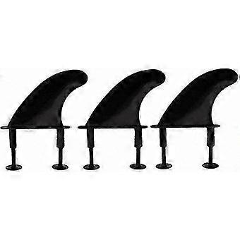 Zachte surfplankvinnen set met schroeven - 3 TPU topvinnen 117x116mm voor surfen