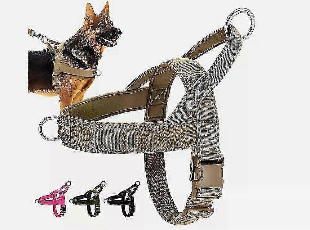 No Pull Reflective Tactical Dog Harness