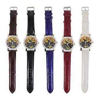 Reloj de cuarzo azul con diseño de calabaza para mujer, temática de Halloween, 2 unidades.