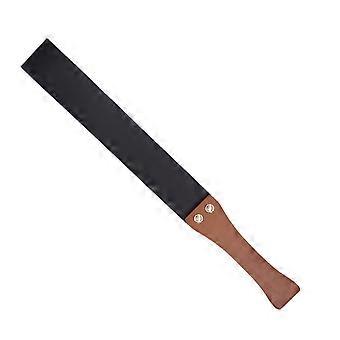 Riding Crop with Wood Handle Leather Paddle Whip Training Accessories