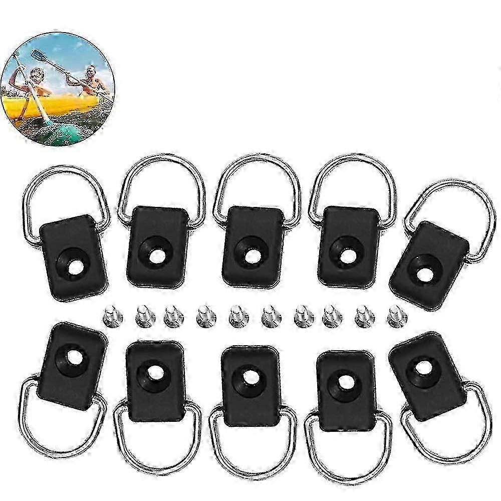 10x Corrosion Resistant Kayak D-Rings