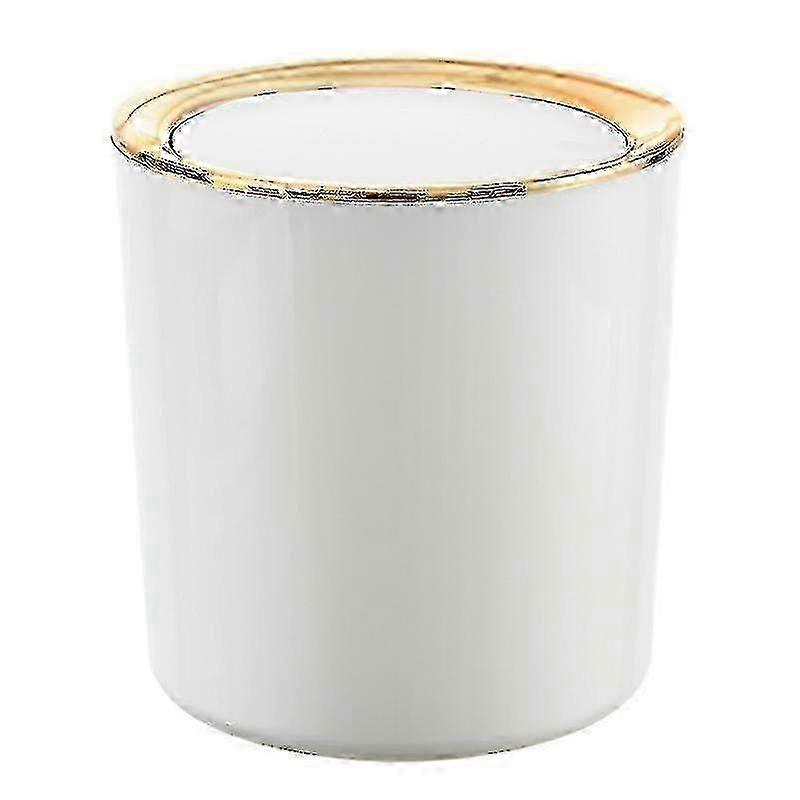 White Decorative Waste Basket