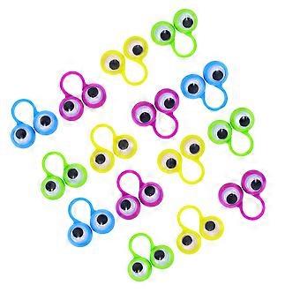 Plastic Finger Toys Eye Finger Puppet Ring for 15Pcs Kids Creative Play