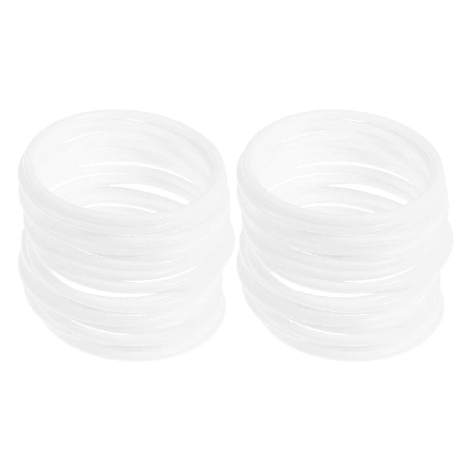 Plastic Rings compatible with Macrame Crafts 30Pcs White Plastic Hoops Set WI