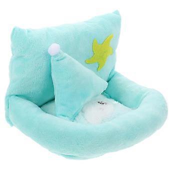 Sugar Glider Bed Plush Hideout for Small Pets Green Plush Nest