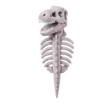 Dinosaur Skeleton Pet Costume, 3D Soft Cotton Halloween Cosplay Outfit, Loose Fit Vest with Tail, Compatible with Medium and Large Dogs and Cats