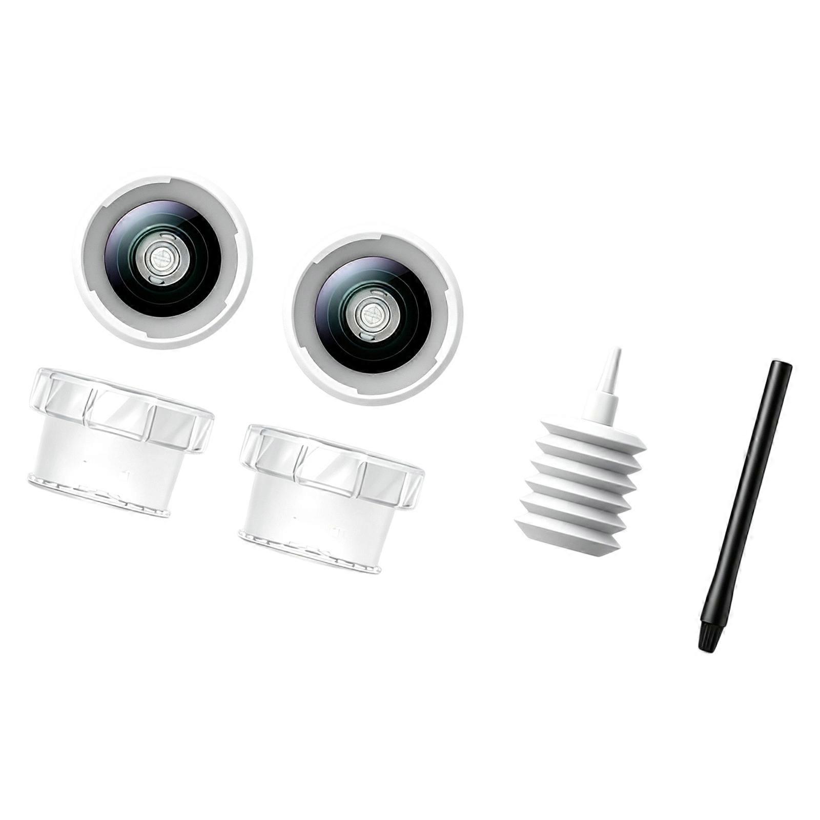 Glass Camera Replacement Set for X6 Camera, Individually Removable Inserts That Add a Physical Outer Layer to Help Reduce Direct Contact Multicolor