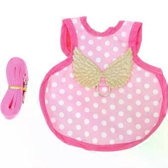 ifundom Decorative Harness Hen PET Harness Polyester Vest with Leash Adjustable for Rooster Poultry Protection Outdoor Walks