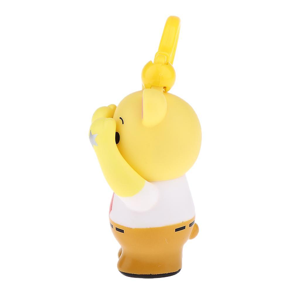 Dressed Up Bear Doll Covering Eyes Hanging Keychains