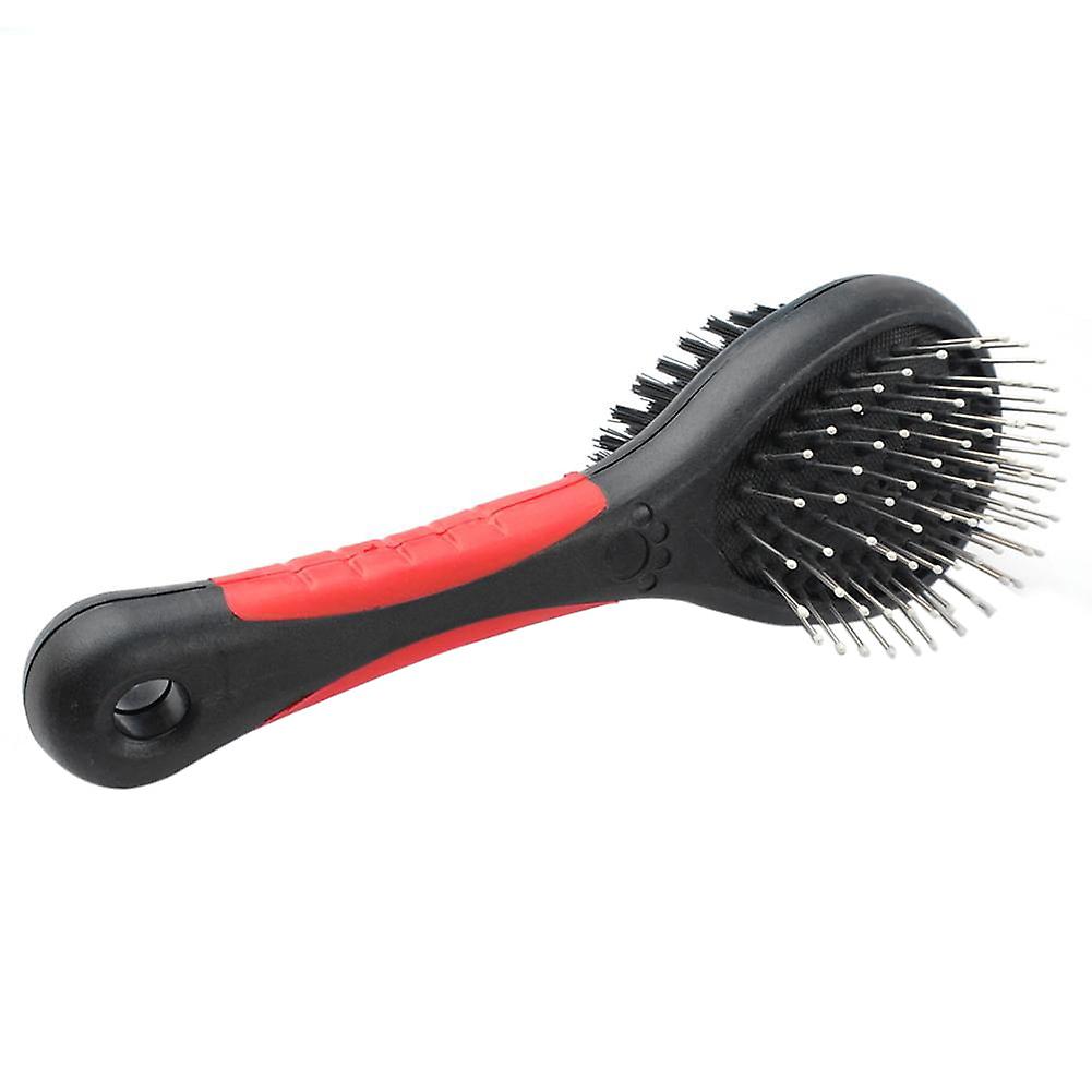 पालतू कंघी, दो तरफा लंबे छोटे बाल कुत्ते बिल्लियों कंघी पिल्ला पालतू फर सौंदर्य बहा ब्रश