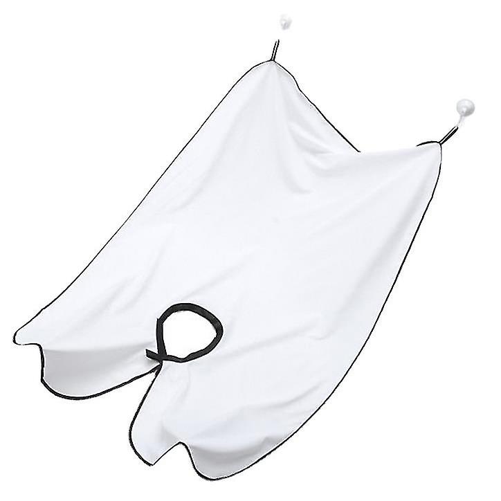 الرجال حلاقة اللحية مريلة، للماء غير لاصق اللحية التشذيب كيب 2PCS الأبيض باوجي أون فيديت