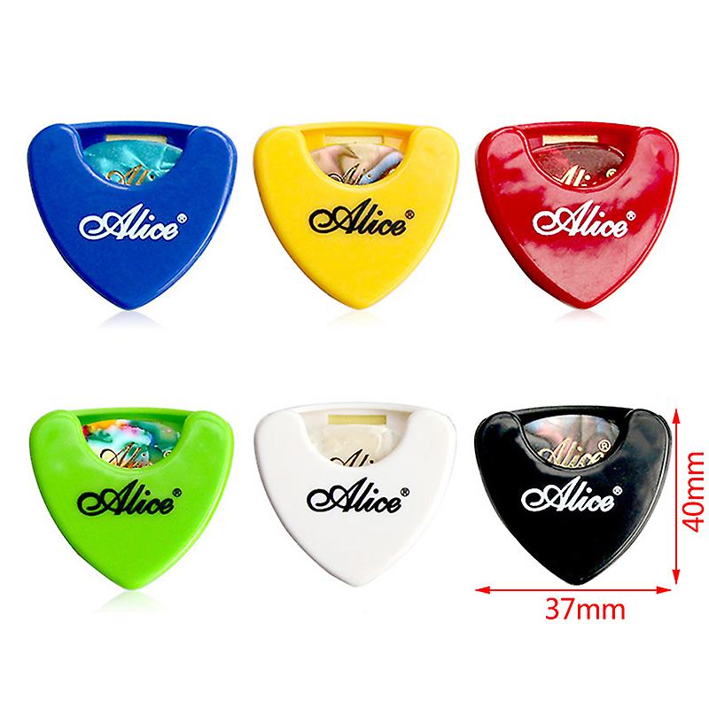 Random 3 Pcs Guitar Pick Holder Plastic Plectrum Case Mediator Storage Self Adhesive