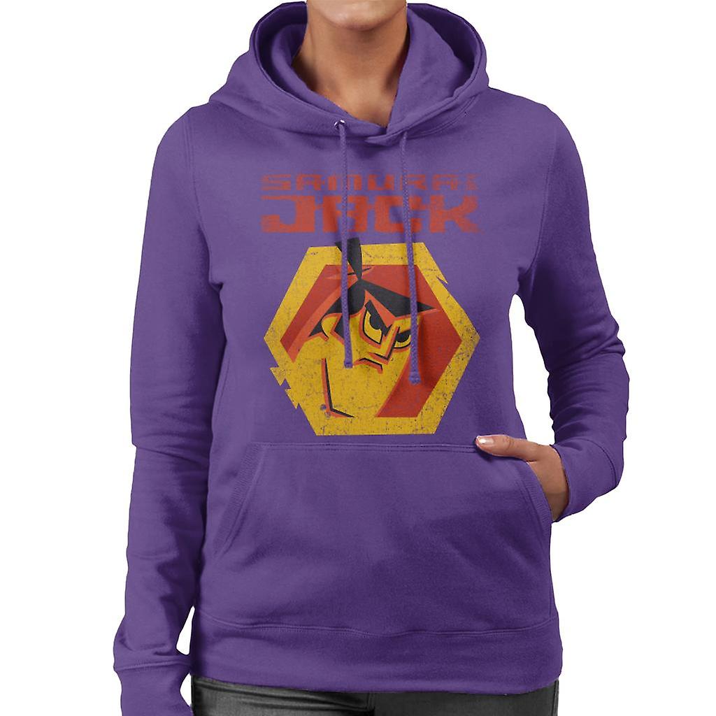 Samurai Jack Red Logo Women's Hooded Sweatshirt