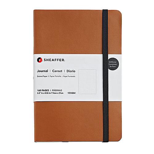BROWN (MEDIUM) Sheaffer Dotted Journal Synthetic Elastic Expandable Pocket