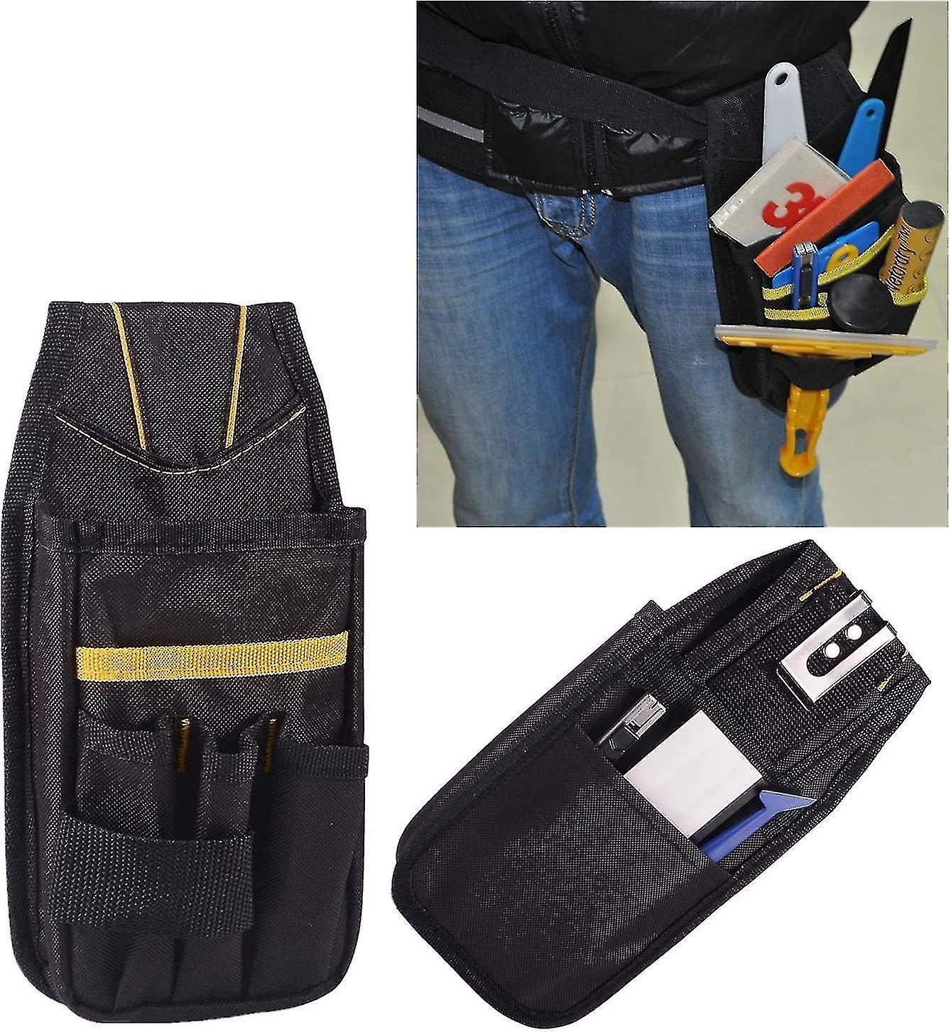 Tool Belt Tool Pouch Small Tool Bag Adjustable Nylon Belt Raincoats For Technician Builder Maintenan