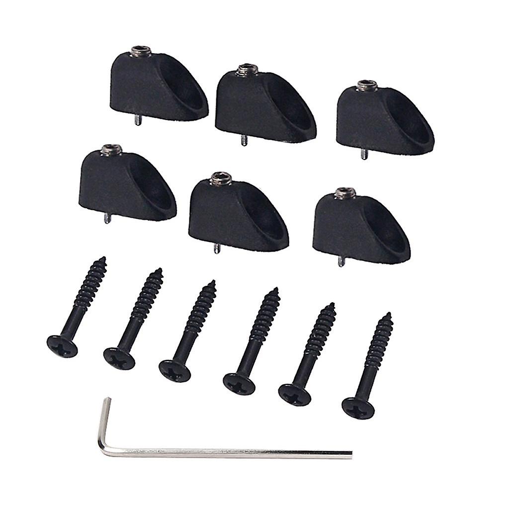 6 Pieces Guitar String Locking Nut Headless Rope Lock Instrument Accessory