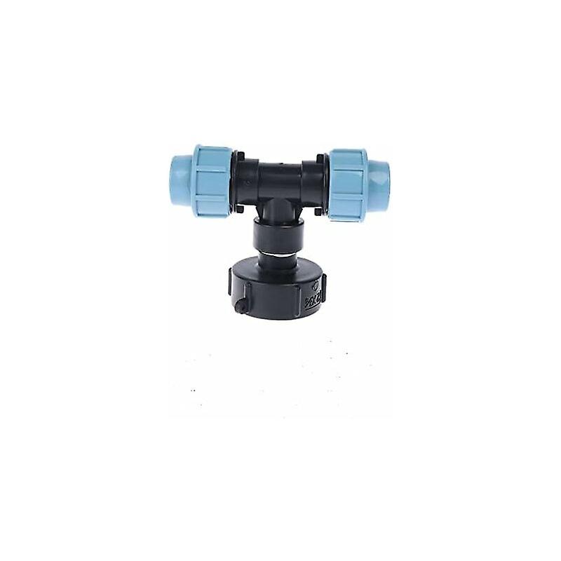 Ibc Tank Adapter, S60X6 Ibc Water Tank With 25mm Mdpe Poly Connector, Fits UK And European Standard Ibc Containers