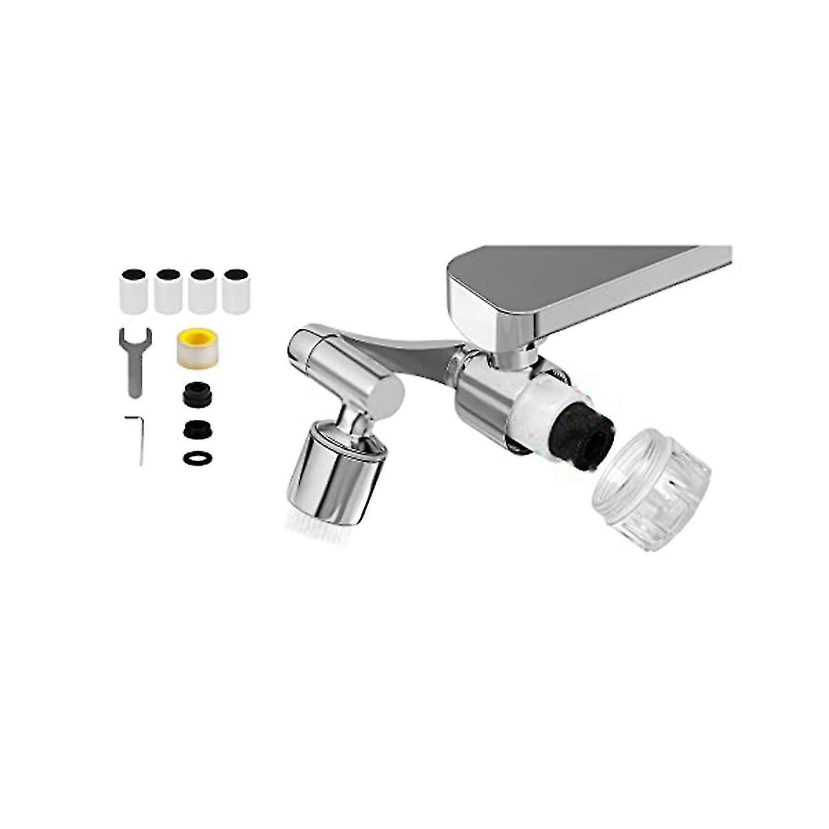 1080 Swivel Faucet Extender Bath Kit Sink,2 Mode Splash Ic Arm Swivel Extens Faucet Aerator Purifiers