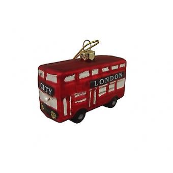 Gisela Graham Glass Luxury London Bus Bauble