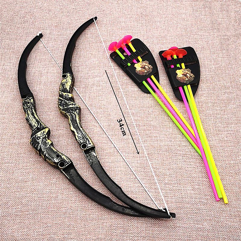 מצחיק 35 ס"מ ילדים חיצוני פלסטיק חץ וקשת צעצוע חץ וקשת לילדים