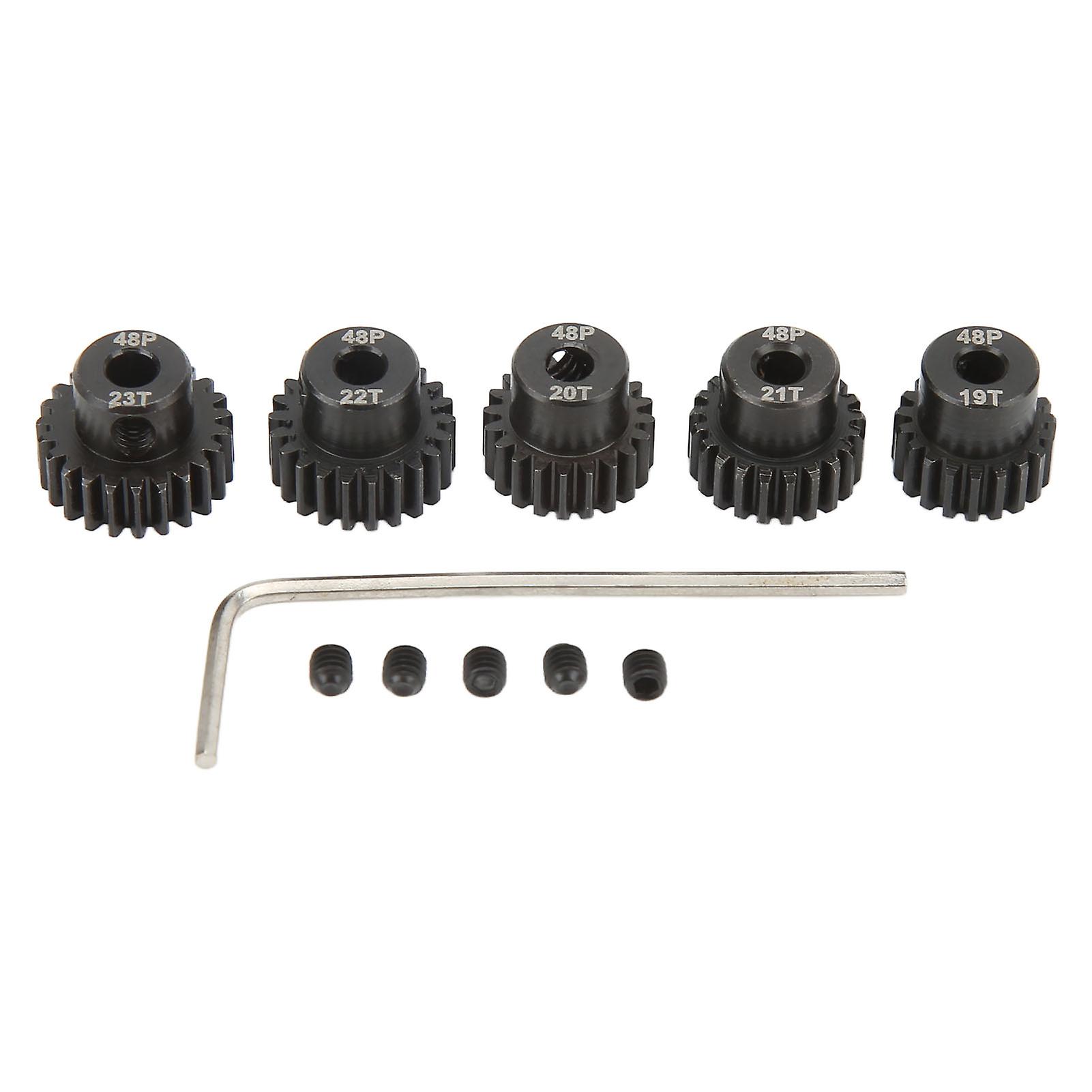 48DP 3.175mm RC Car Motor Gear 19T 20T 21T 22T 23T Pinion Gear Set for 1/10 RC Remote Control Car