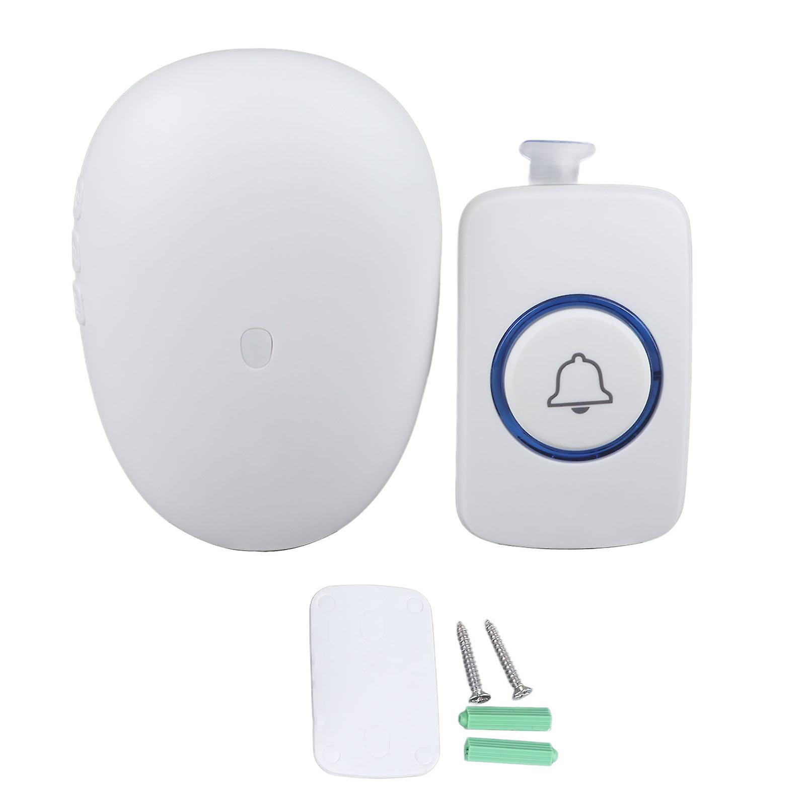 Wireless Doorbell Kit - 57 Chimes, Adjustable Volume, Clear Sound, Flashing Lights