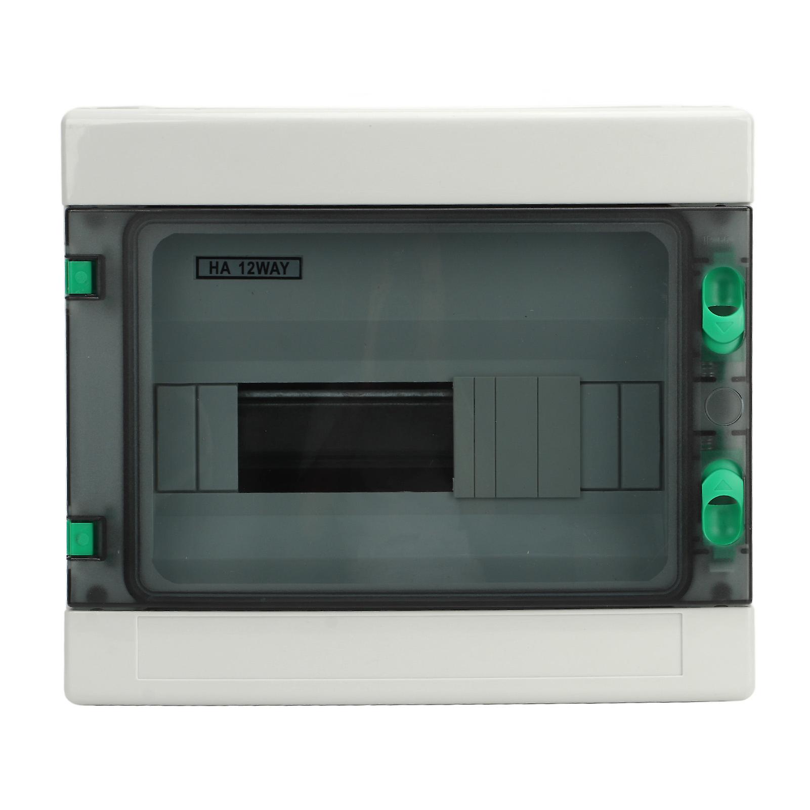 Power Distribution Box Outdoor IP65 Waterproof 12 Way Circuit Breaker PV Combiner Box ABS with Din Rail