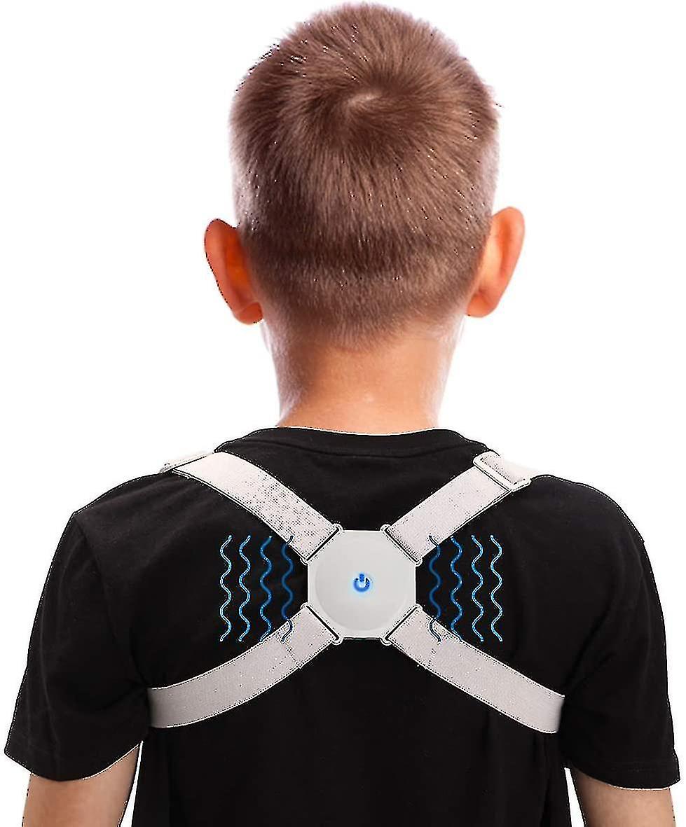 Smart Back Posture Corrector Brace für Erwachsene & Teens & Kinder, Einstellbare Rückenstütze mit intelligenter Sensorvibration