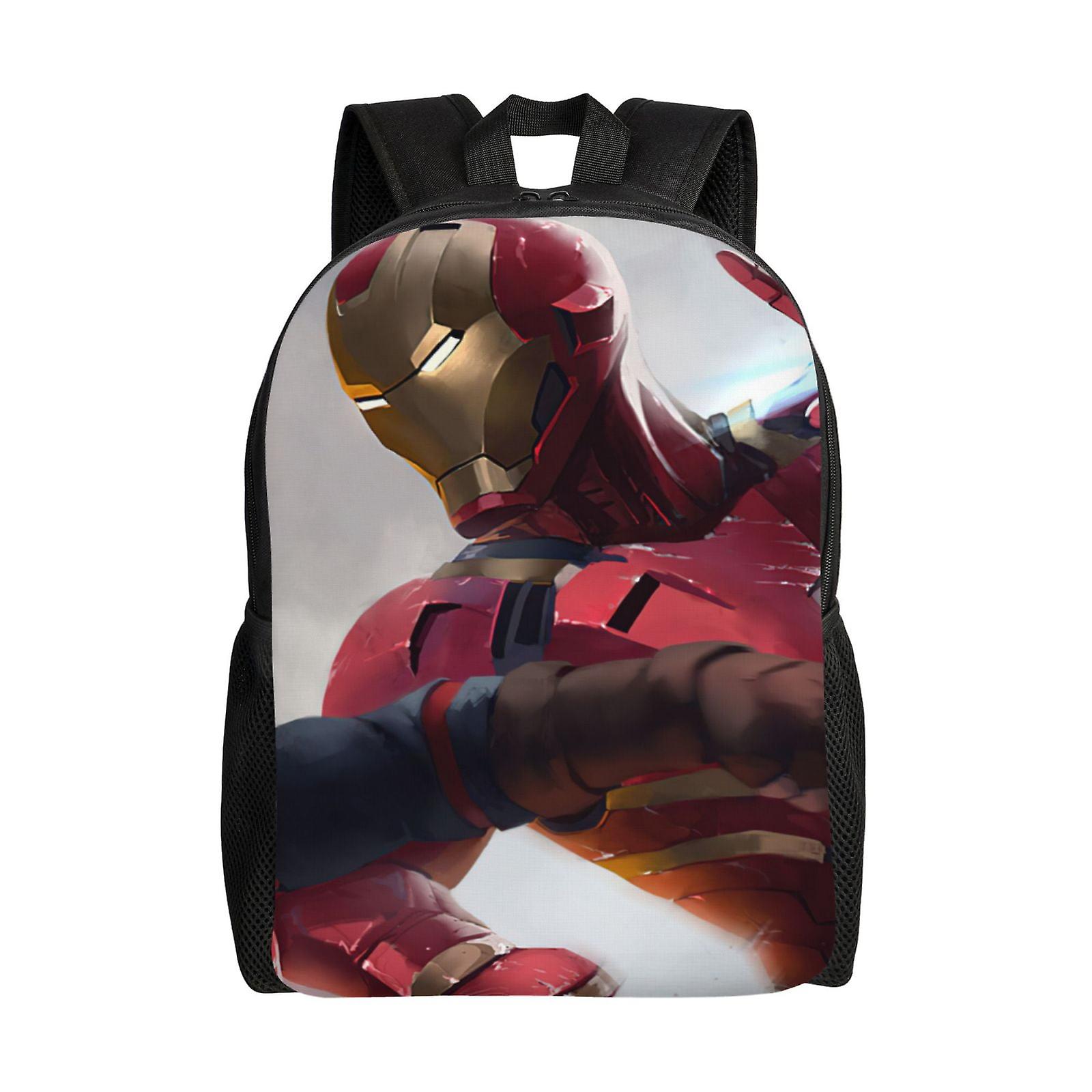 Iron Man Backpack, Travel Laptop Backpack, Water Resistant College School Computer Bag, Durable