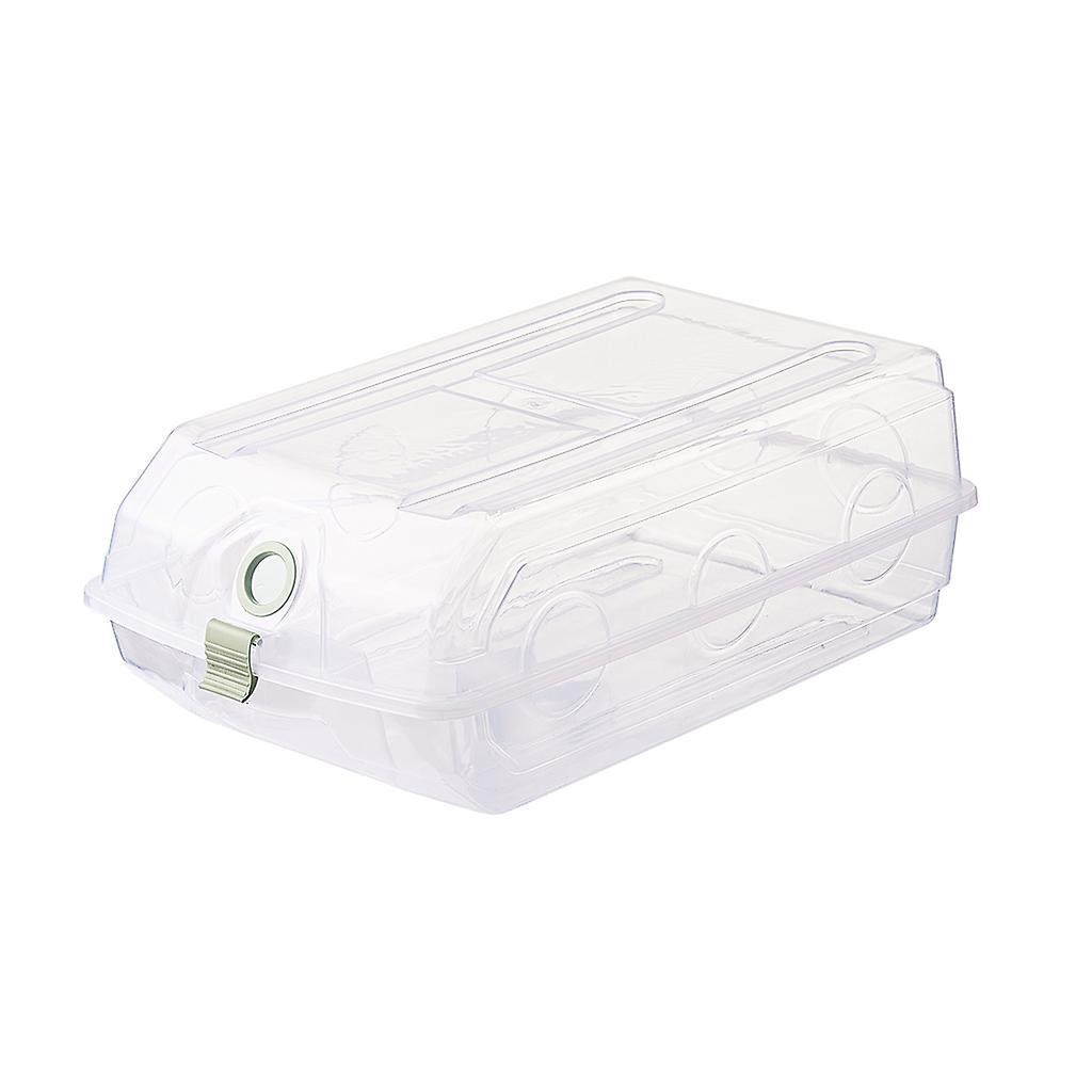 Storage Organizer Transparent Stackable Box Home Green Solid Blue Pink Household