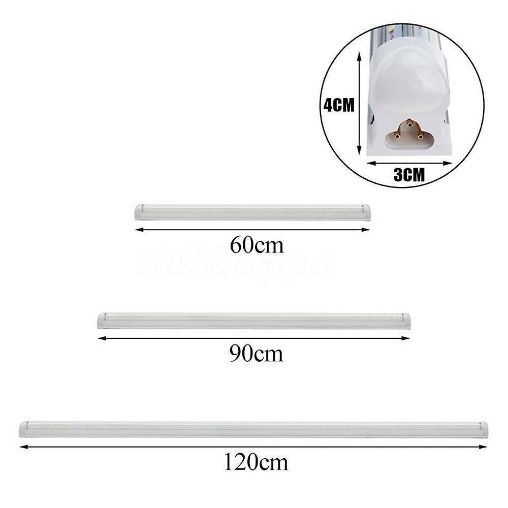 5Pcs Ac85-265v 60cm/90cm/120cm T8 V-shape 2835 Led Tube Fluorescent Light For Supermarket Parking Workshop