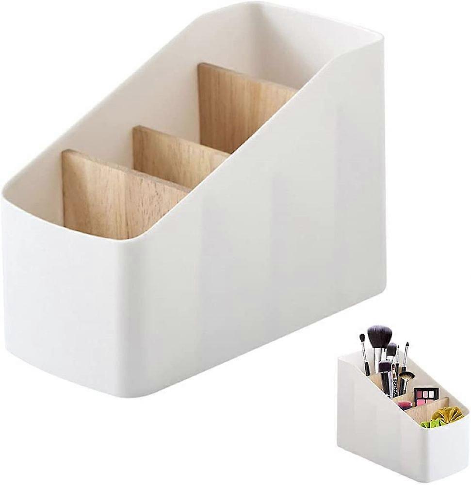 Removable Bamboo Storage Box, with 4 Compartments, 9.1*18*12.7cm