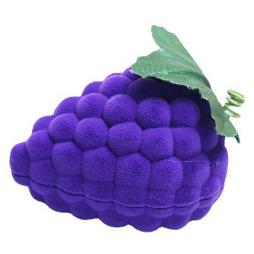 Proposal Ring Box Ring Grape Shaped Jewelry Storage Box Fruit Modeling Ring Case