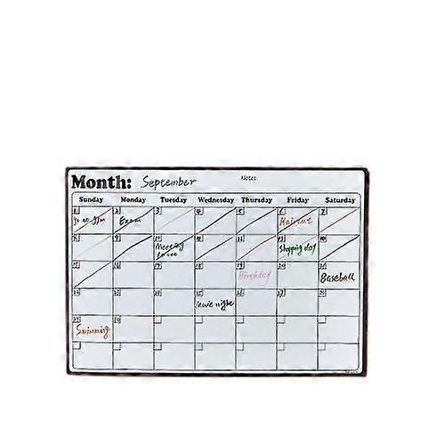 Refrigerator Magnetic A3 Weekly And Monthly Planner Rewritable Memo Board