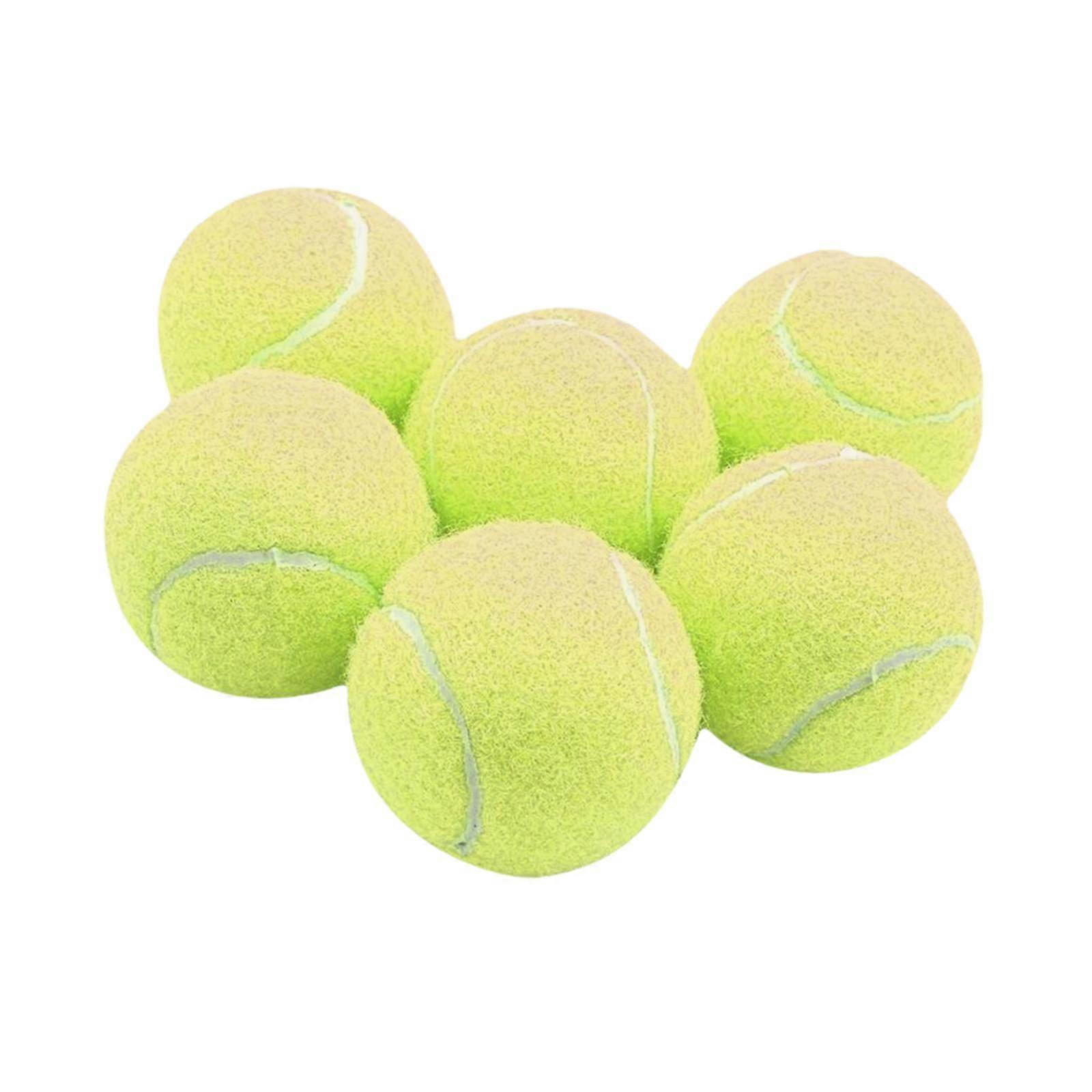 6x Tennisbollar Elastiska Elastiska Bollar för Spel Underhållning Racket Sport Rosa