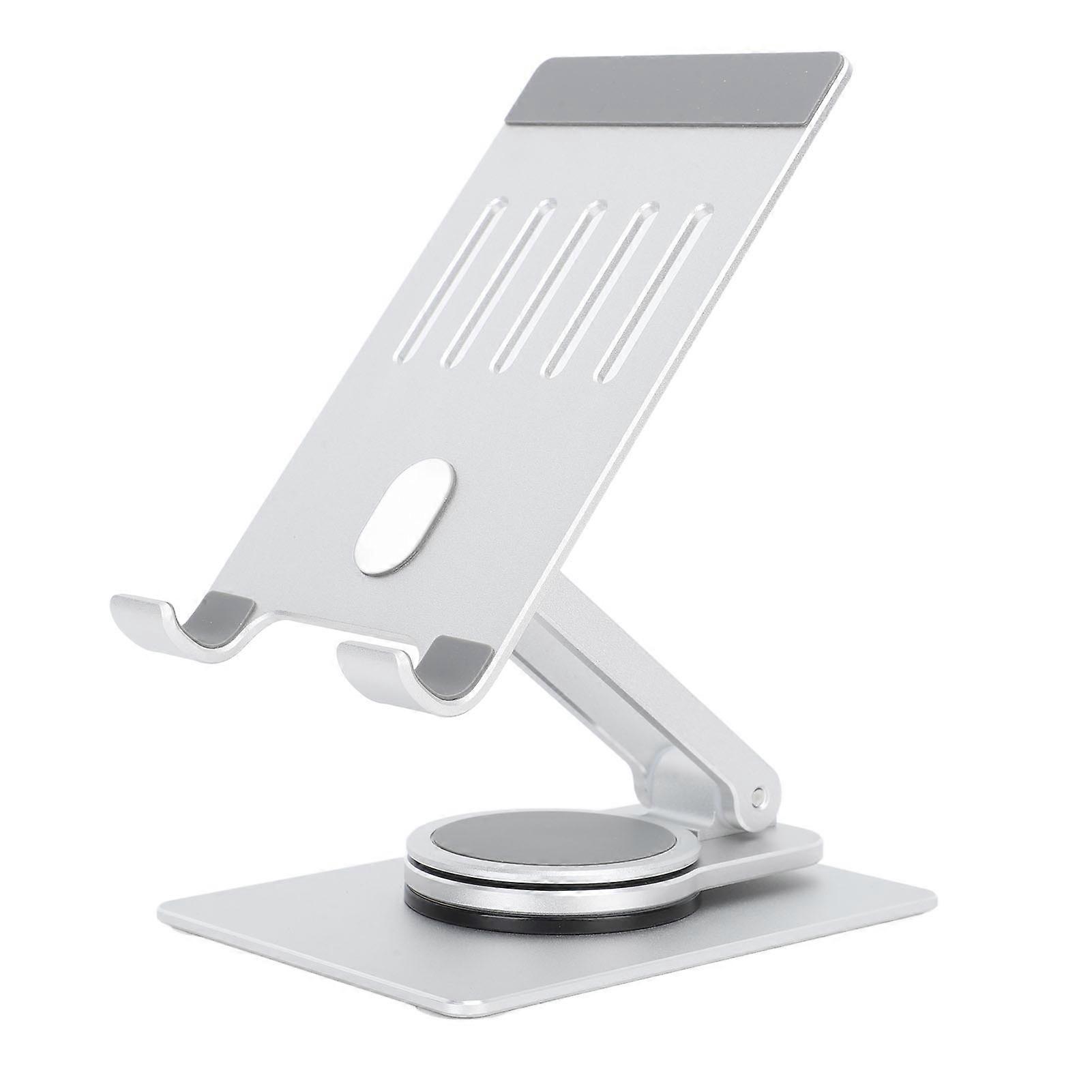 Phone Stand Silver Phone Holder 360 Degrees Rotation Foldable Aluminium Alloy Stable Support Phone Accessory