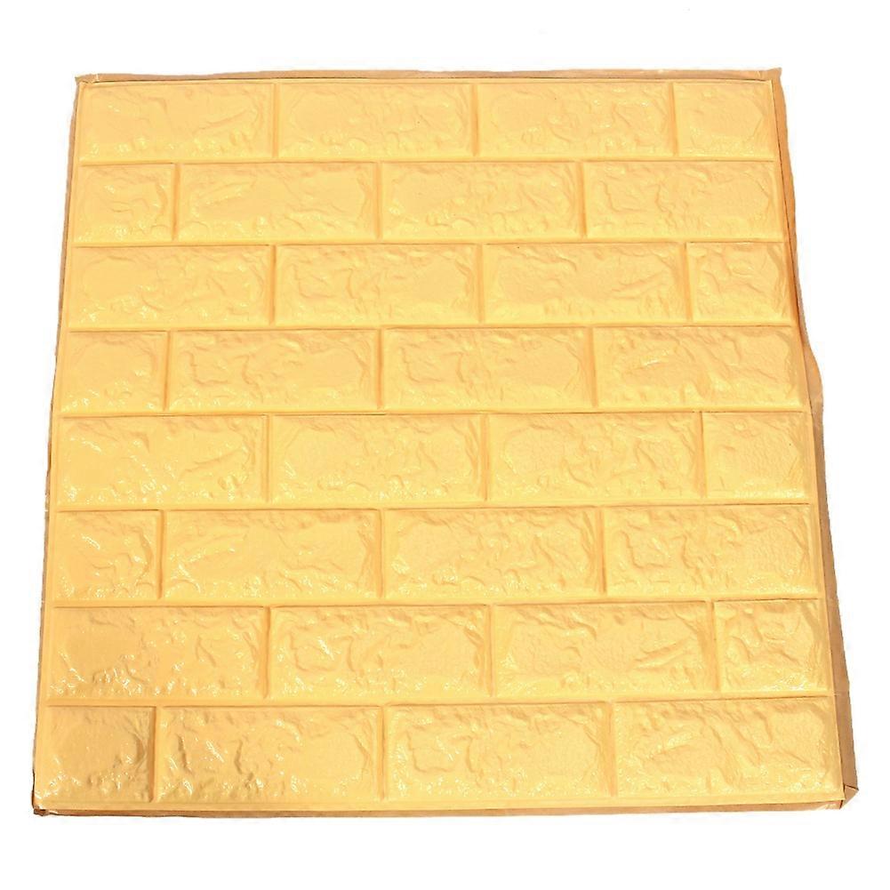 Modern Type 3D Brick Pattern Wallpaper PE Wall Sticker For Background Wall Decor Beige