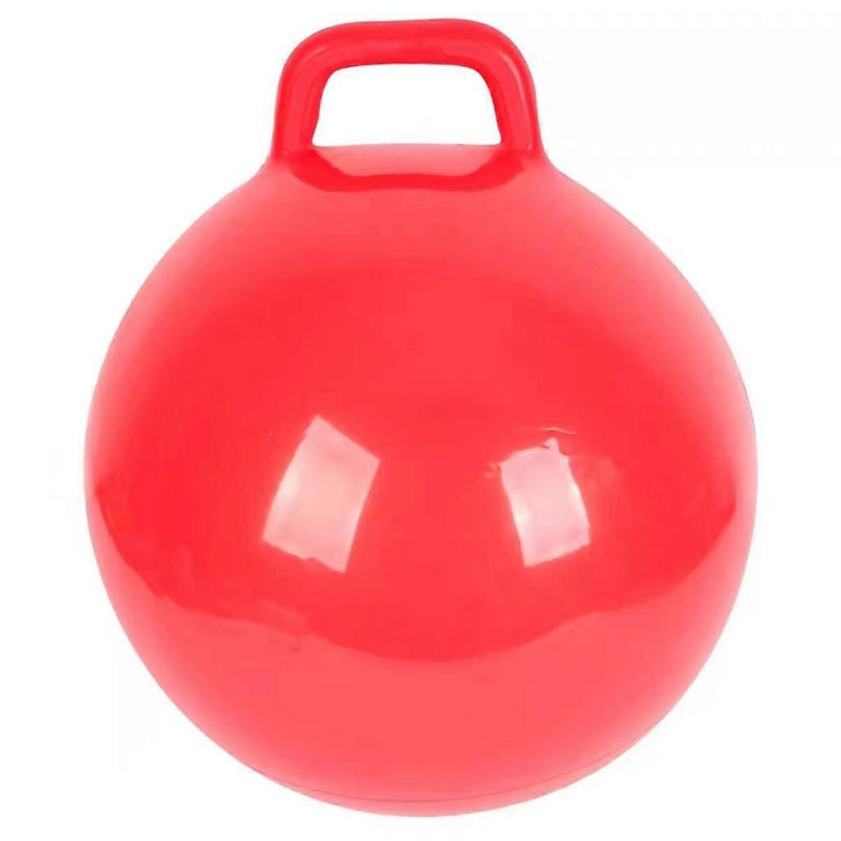 Children'S PVC Toy Handle Jump Ball Elastic Ball Inflatable Elastic Ball with Handle Jumping Ball
