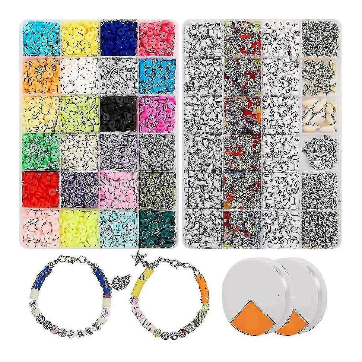 6000 Pcs Clay Heishi Beads