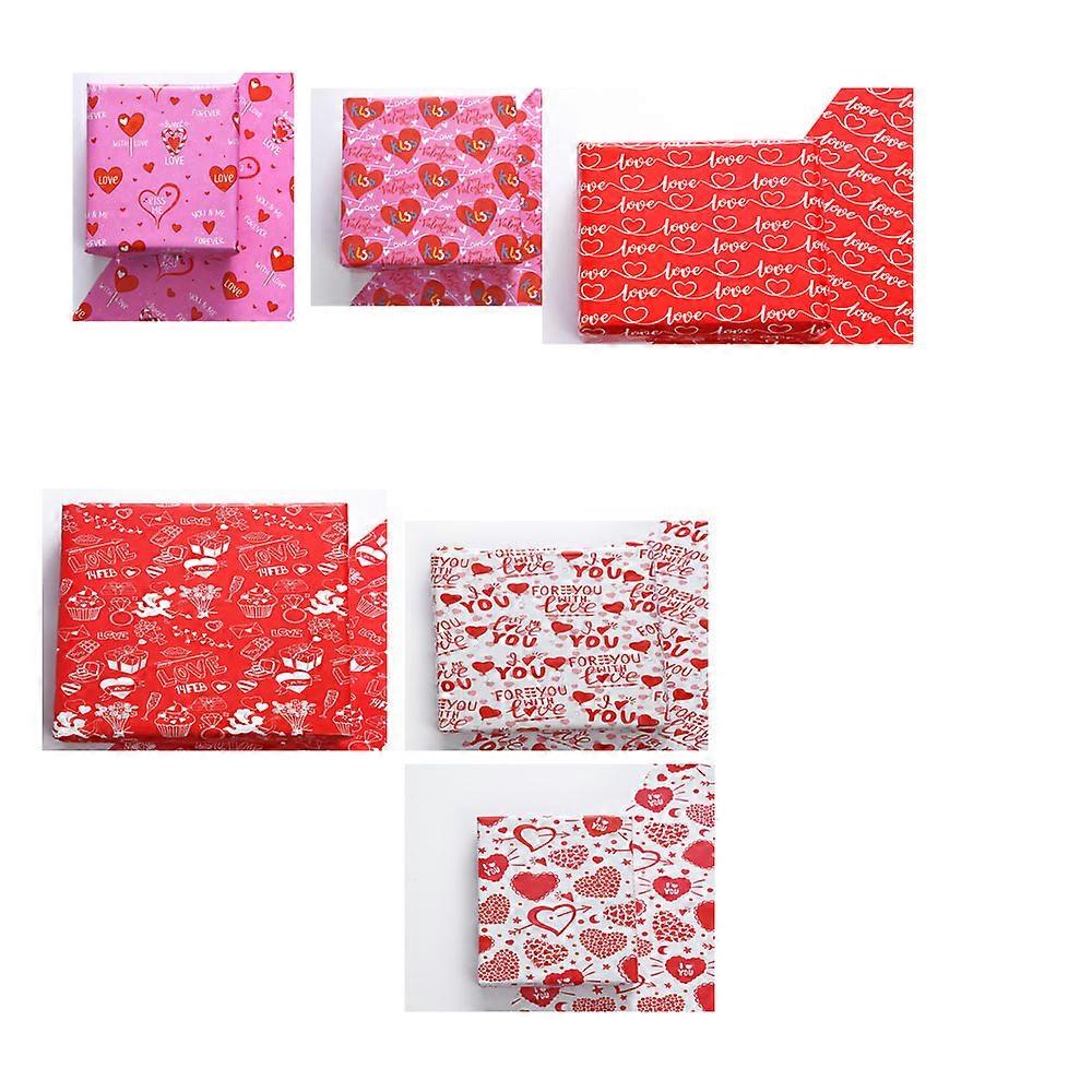 6 st kärlekspapper