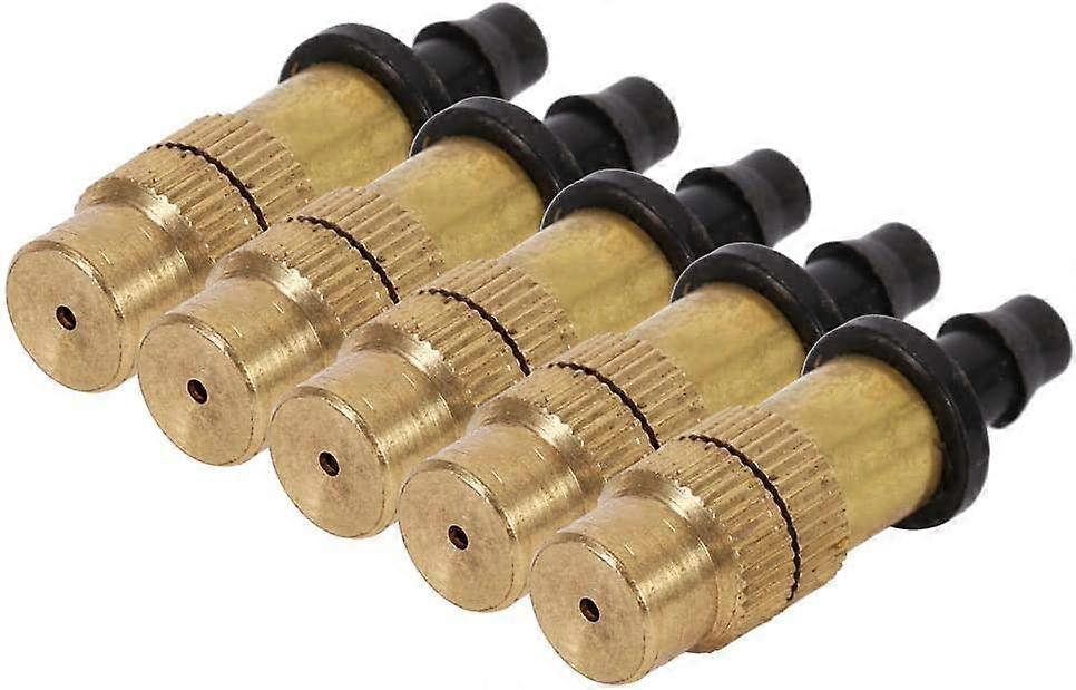 Nirvana 5pcs Adjustable Brass Spray Nozzle Atomizing Sprinkler Sprinkler for Garden Watering