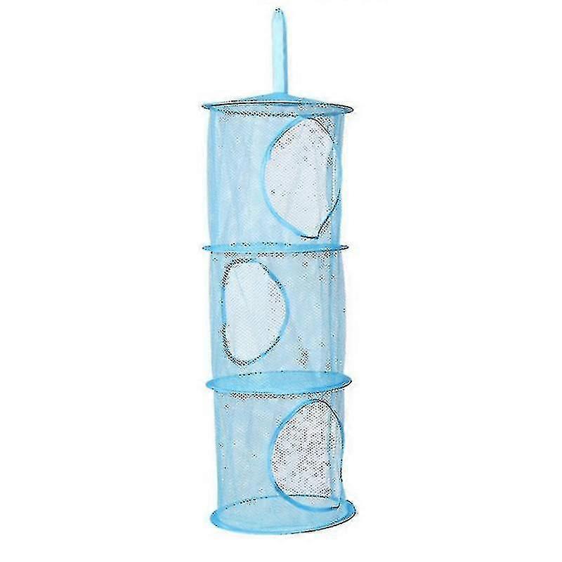 3 Layers Of Teddy Storage Hanging Net, Foldable Space-saving Hanging Toy Basket