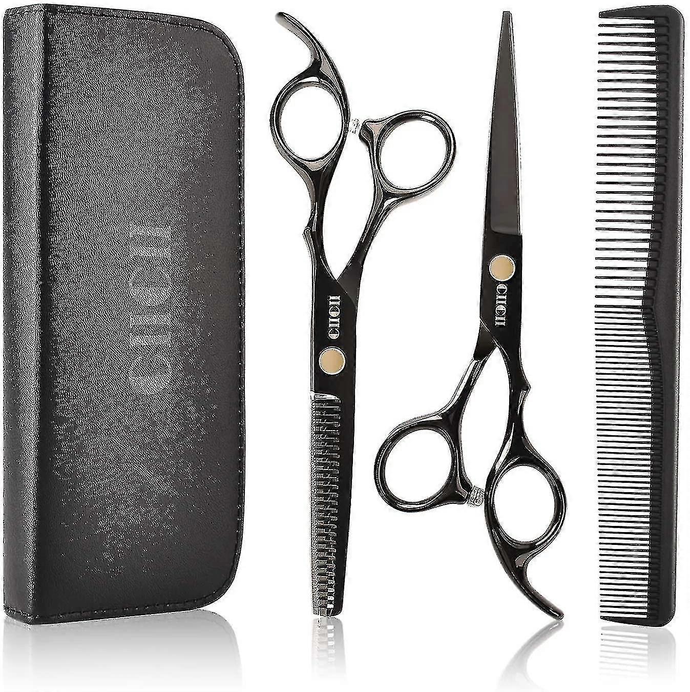 Hair Cutting Scissors Shears Kit, Professional Hairdressing Scissors Set ,hair Beard Trimming Shaping Grooming Thinning Shears