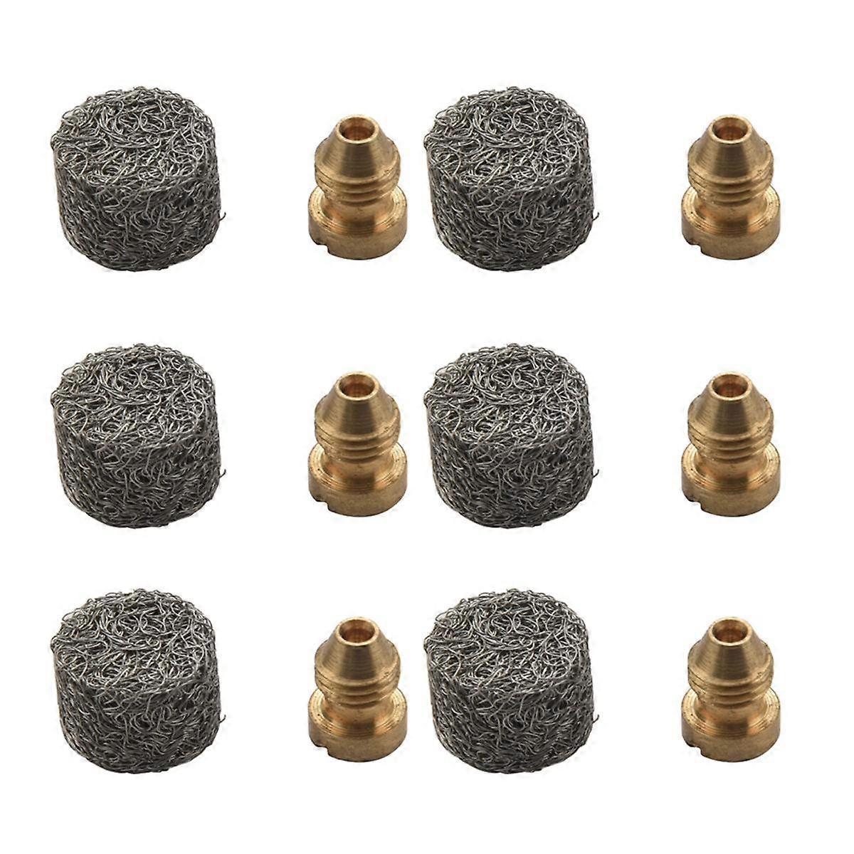 6X Foam Cannon Orifice Nozzle Tips and Foam Maker, 1.1 mm Thread Nozzle and Mesh Filter for Snow Fo