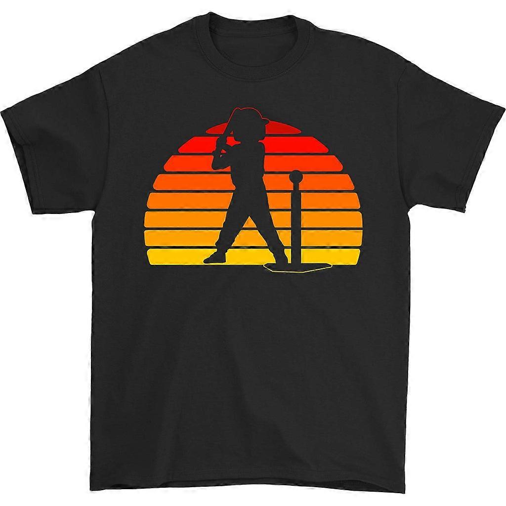 Retro Tee-ball Player Silhouette T-skjorte